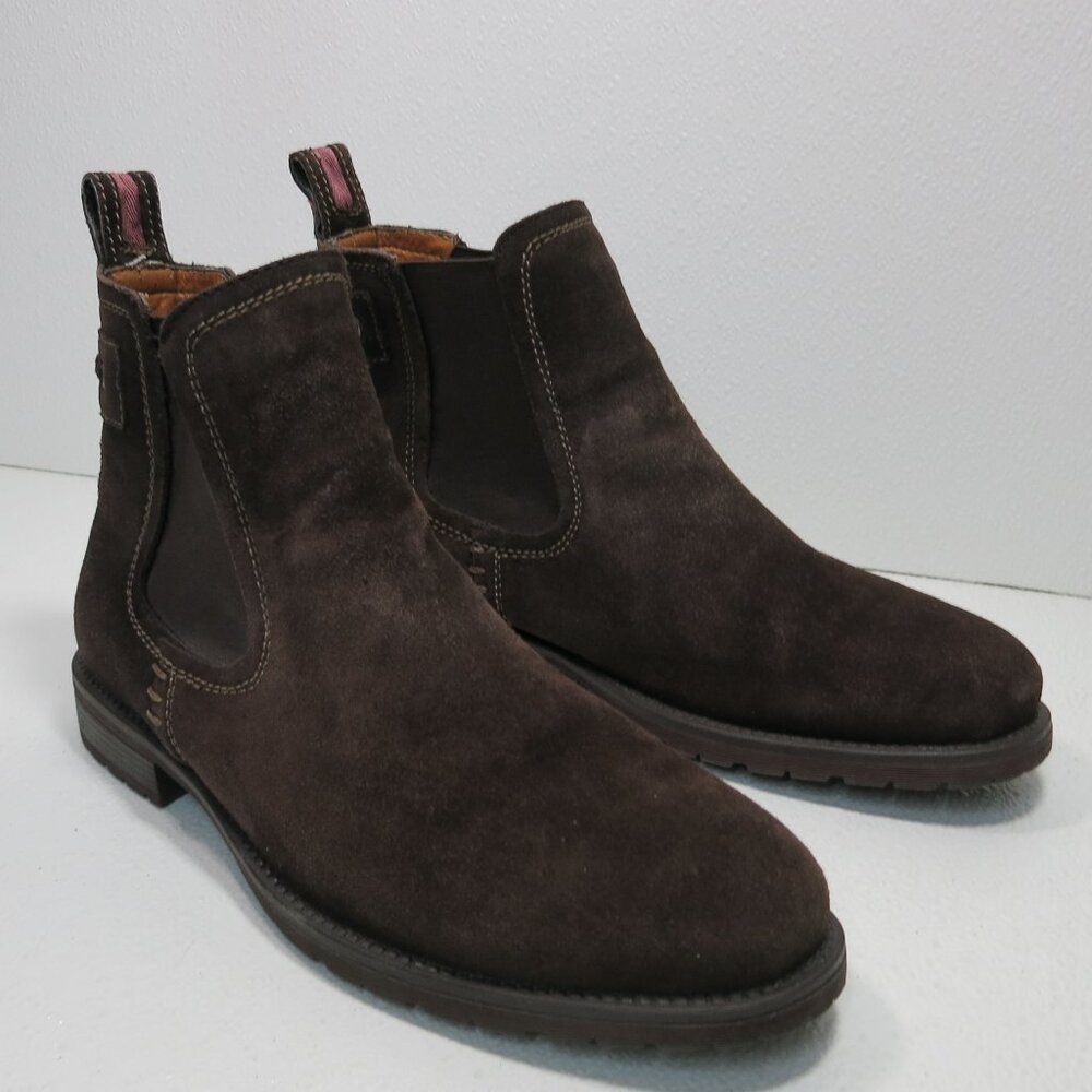 G. H. Bass & Co. Suede Leather Chelsea Casual Dress Boots Men's Footwear 10.5 D - Picture 2 of 8